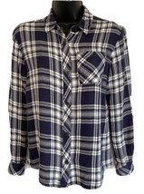 Workshop Republic Clothing Soft Black Plaid Button Shirt Size Small 100%... - $21.66
