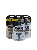 Bic Flex 3 Titanium Men&#39;s 3 Ct Disposable Razors Ultra Thin Blades (3 Pack) - $12.99