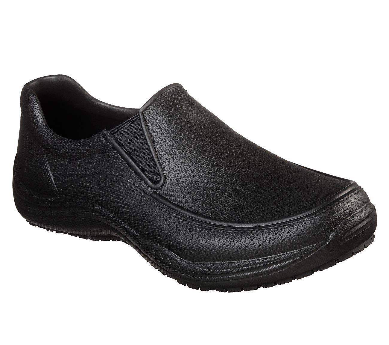 77165 Negro Skechers Zapato Trabajo Hombre Antideslizante sin Cordones ...