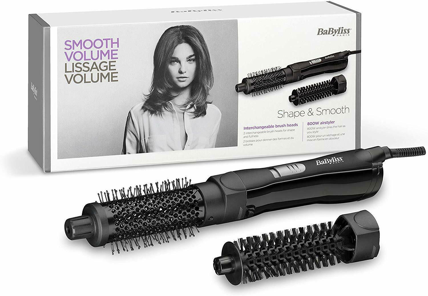 BaByliss AS82E Brush Styler Air 800W Soft Spikes Thermal Ceramic