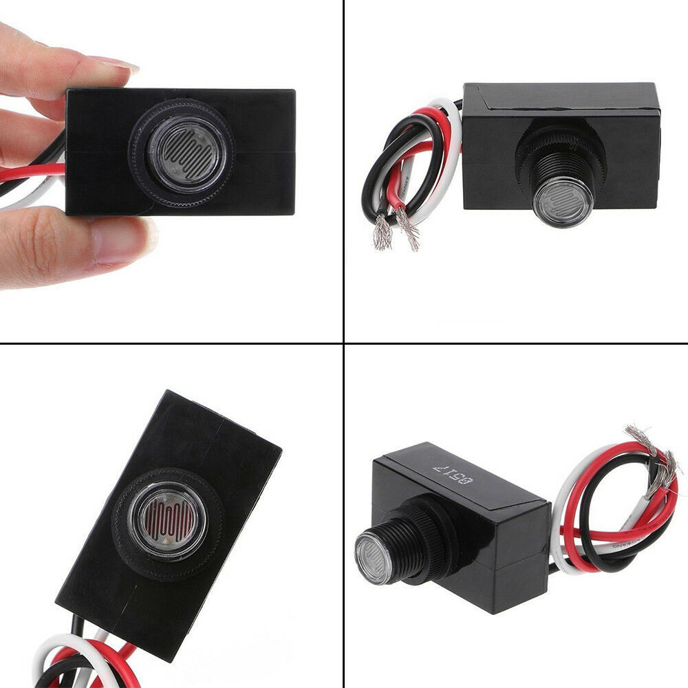 2x Outdoor HardWired Post Eye Light Control with Photocell Light