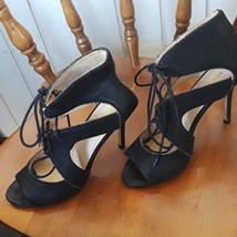 Nine West Black Stiletto heel sandals w La… - $52.20