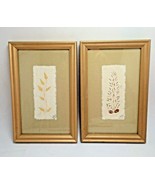 Natural Leaf on Handcrafted Paper Framed Fall home decor - $49.50