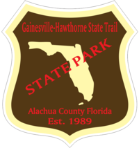 Gainesville-Hawthorne State Trail Florida State Park Sticker R6818 PICK SIZE - $1.45+