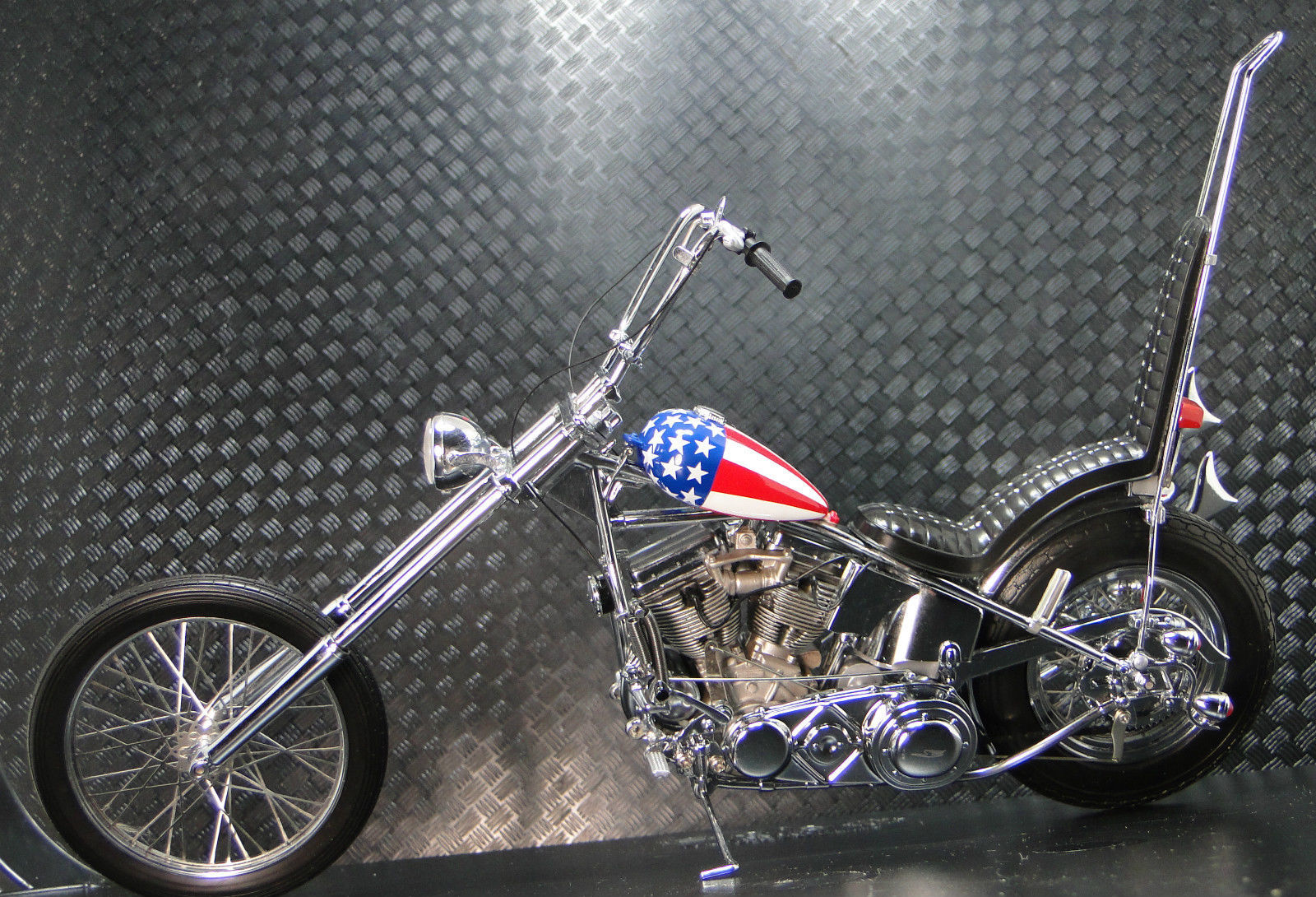 Harley Davidson Motorcycle 1969 Easy Rider Movie Captain America Chopper Mo...