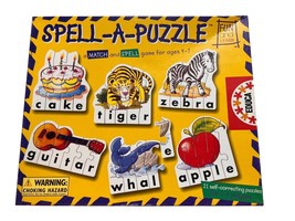 Spell-A-Puzzle Match And Spell Game For Kids 21 Puzzles - $19.79