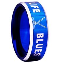 St. Louis Blues Ring Hockey Team Tungsten 8mm Wedding Band Jewelry Men Women - Hockey-NHL