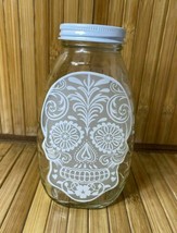 Glass Honey Jar with Day of the Dead Skull Sticker - 2022 - $7.00