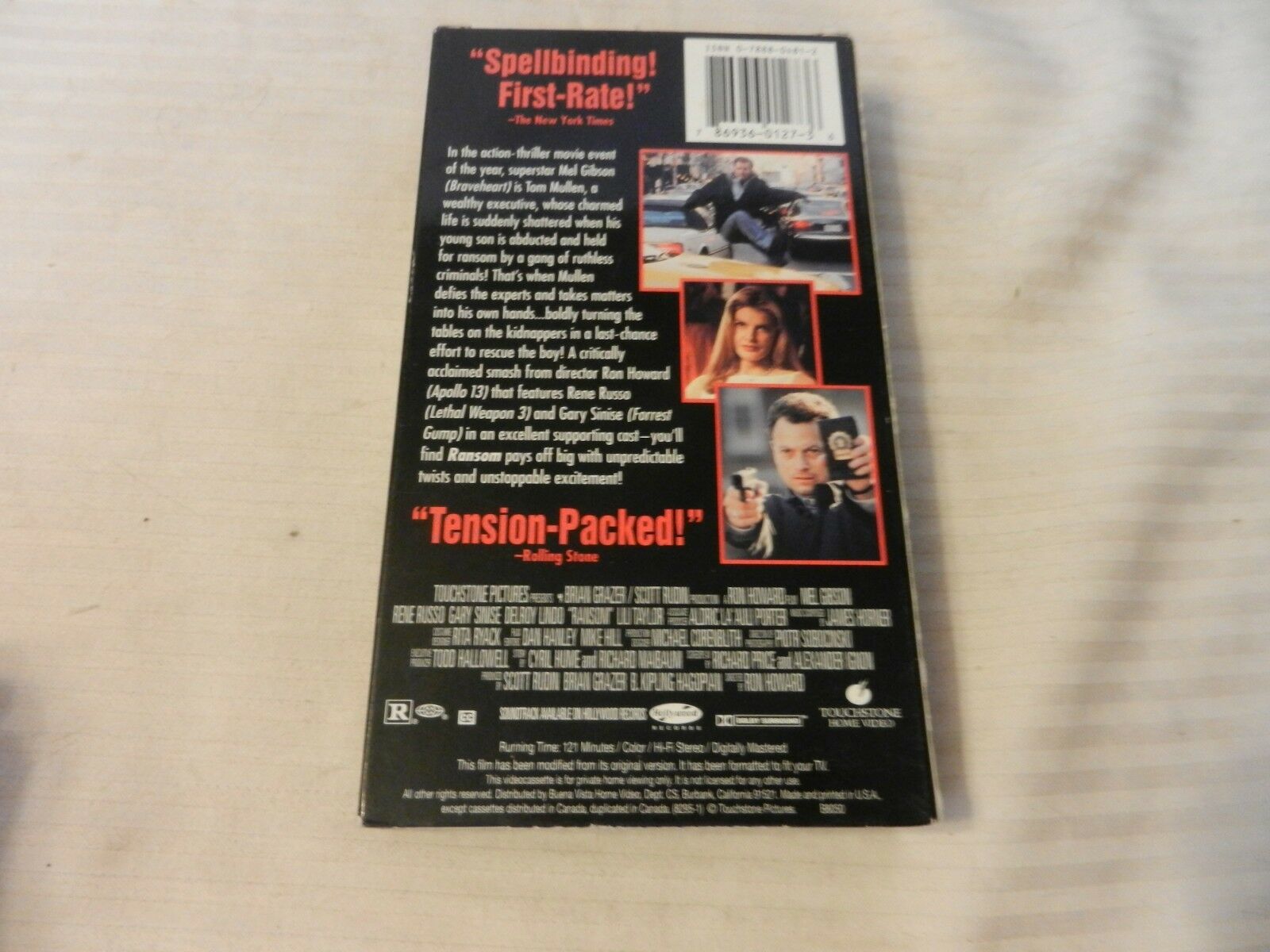 Ransom (VHS, 1997) Mel Gibson, Rene Russo, Gary Sinise - VHS Tapes