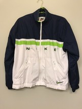 Vintage Nike Medium M Windbreaker Jacket Lined SPELLOUT Color Block - $31.67