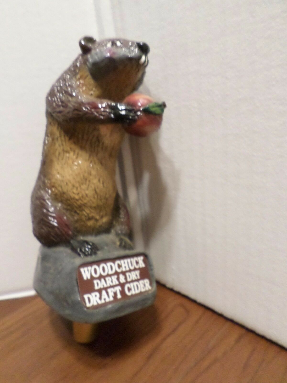 Vintage Beauty Woodchuck Dark & Dry Cider Figural 8" Draft Beer Keg Tap