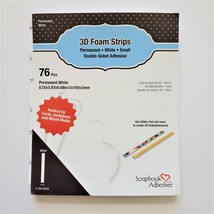 Foam Strips.  Narrow, Permanent Double-Sided.  
