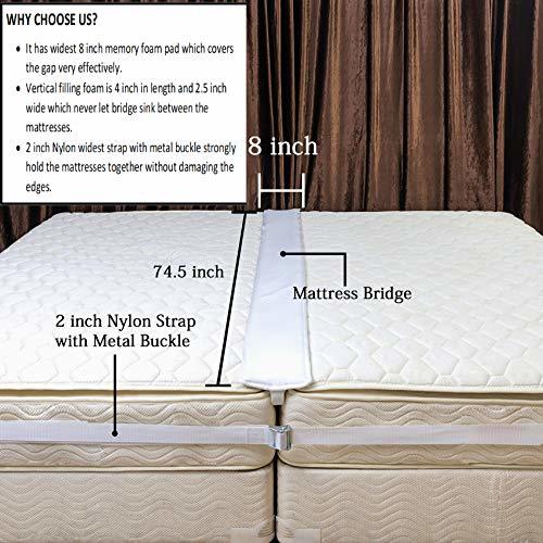 AmA creations Premium Bed Bridge/Twin Bed Joiner/Twin Bed Connector