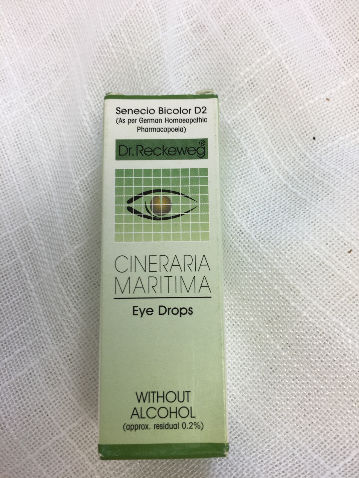 Dr. Reckeweg Cineraria Maritima Without Alcohol Eye Drops, 10 ml (KM