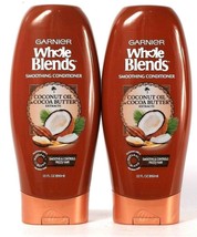 2 Ct Garnier 22 Oz Whole Blends Coconut Oil Cocoa Butter Smoothing Conditioner