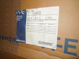 ITE/Siemens UV463 100A 3PH 4W 600V XL-Universal Fusible Bus Plug New Surplus - $1,350.00
