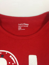Gap Baby Girls Red Graphic Christmas Long Sleeve Sparkling Cotton T-shir... - $13.85