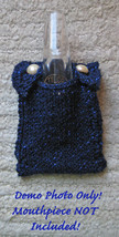 Clarinet Mouthpiece Pouch/Handcrafted/OOAK/Blue/For Bb Clarinets - $11.99