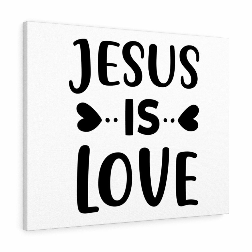 Scripture Canvas Jesus Is love Christian Wall Art Print Ready to Hang