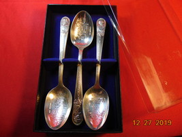 Wm Rogers Mfg Co, Presidential Spoons. Lot of 3,  Jackson, Van Buren, Harrison.  - $12.99