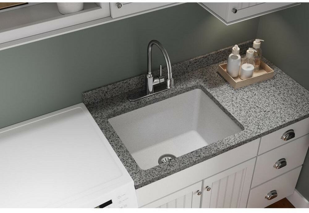 Elkay Laundry Utility Sink 25 in. Undermount ImpactScratch Resistant