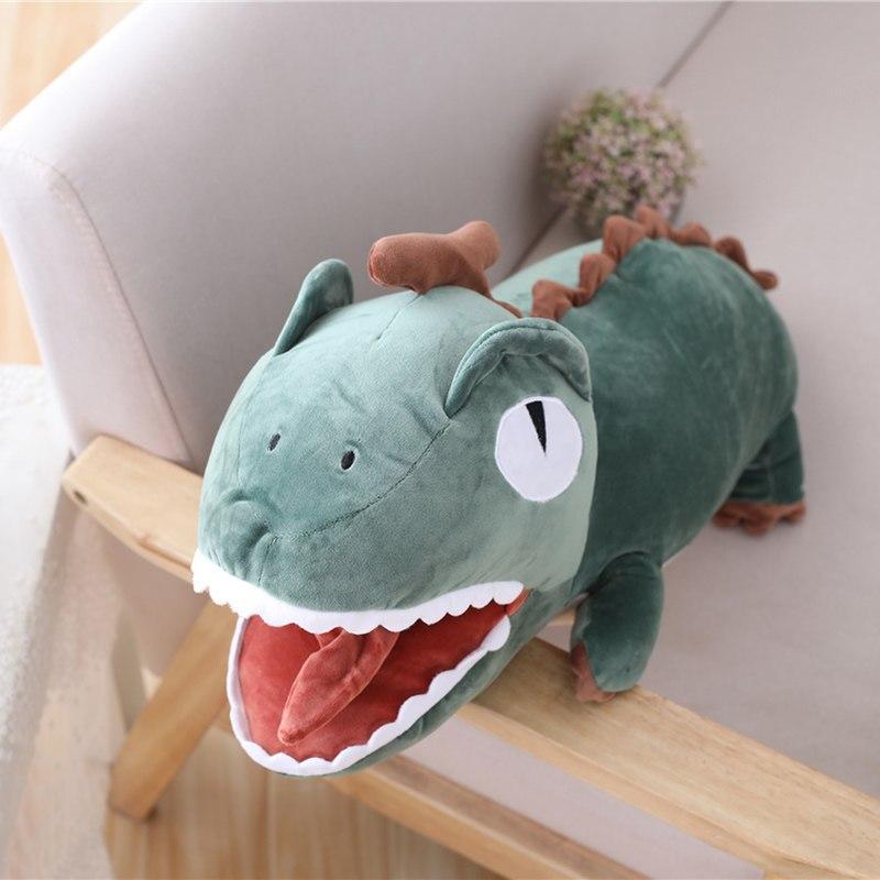 Green Crocodile Stuffed Animal Toy Plush Mouth Open Birthday Gift 70cm