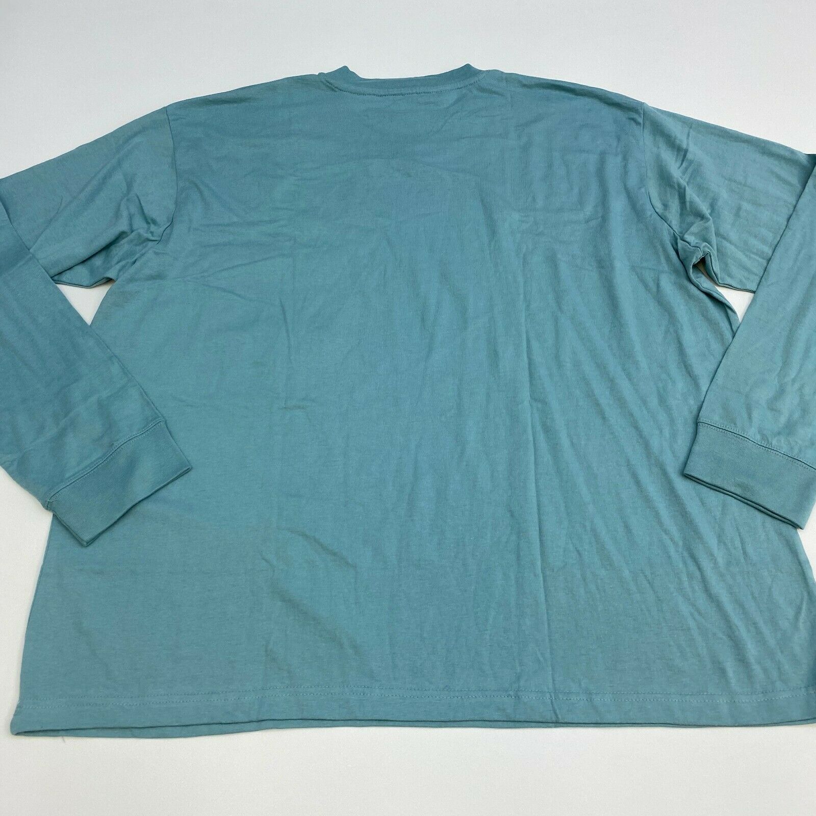 Haband Long Sleeve Shirt Mens XXL Teal Cotton Blend Casual - T-Shirts