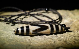 Powerful Amulet Confidence Strength Success Wealth Tiger Tooth Dzi by iz... - $377.00