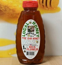 Raw Honey Wildflower 1LB / 454g 100% Local Squeeze Jar NJ/NY/PA/DE/MD/VA Usa - $16.95