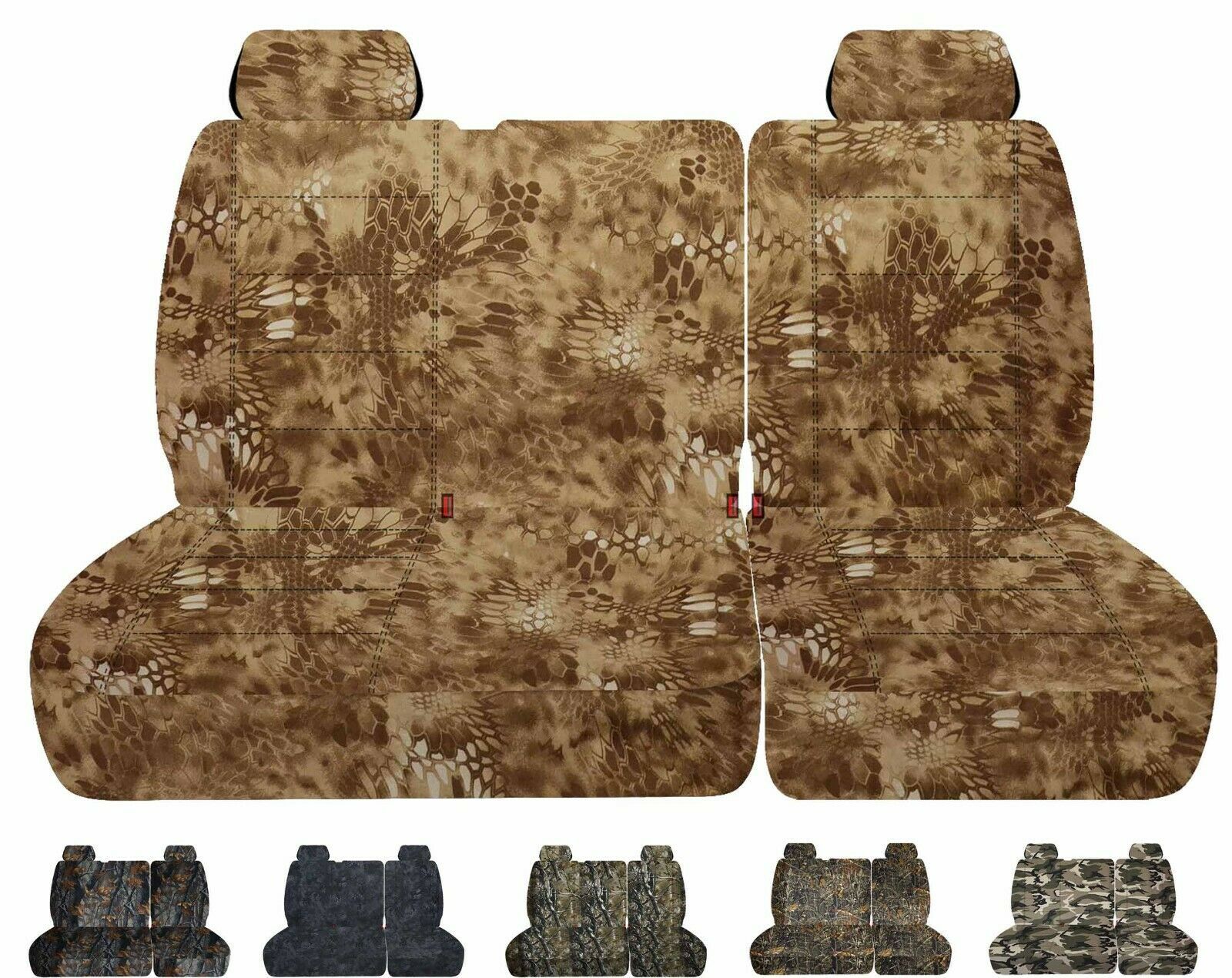 40/60 Front bench seat covers with headrests fits Chevy C/K 1500 Pickup 1988-94