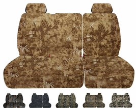 40/60 Front bench seat covers with headrests fits Chevy C/K 1500 Pickup ... - $89.99