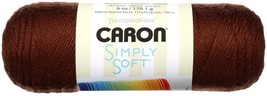 Caron Simply Soft Solids Yarn-Chocolate - $9.88