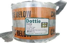 Dottie Caution Tape DU610, Buried Fiber Optics Line Below 6&quot; x 1000&#39; - $379.85