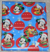 Disney Mickey Mouse Pluto Kids Christmas Wrapping Paper 20 sq ft Roll - $1.50