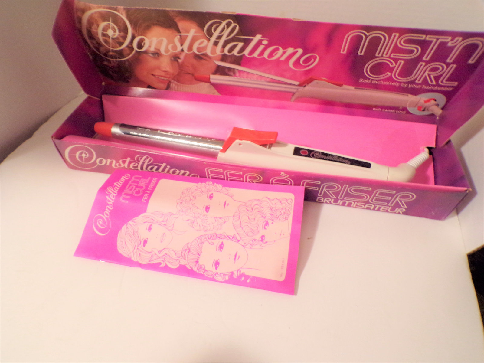 Vintage Steam Mist Curling Iron Deadstock NOS Straightening & Curling Irons