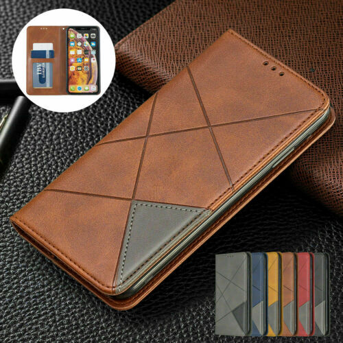 For iPhone 13 Pro Max 13Mini Magnetic Leather Flip Wallet Cover Case