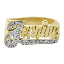 0.10 Carat Diamond 'Jeanine' Ring 14K Two Tone Gold - $296.01