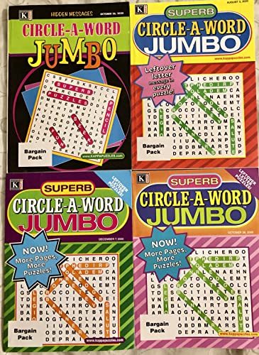 Lot Of 4 Kappa Superb Jumbo Ring A Word Circle A Word Leftover Hidden Messages S Books