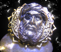 HAUNTED HALLOWEEN RING TRAVELRS CIRLCLE SEEK & YE SHALL FIND ATTRACT OOAK MAGICK - $227.77