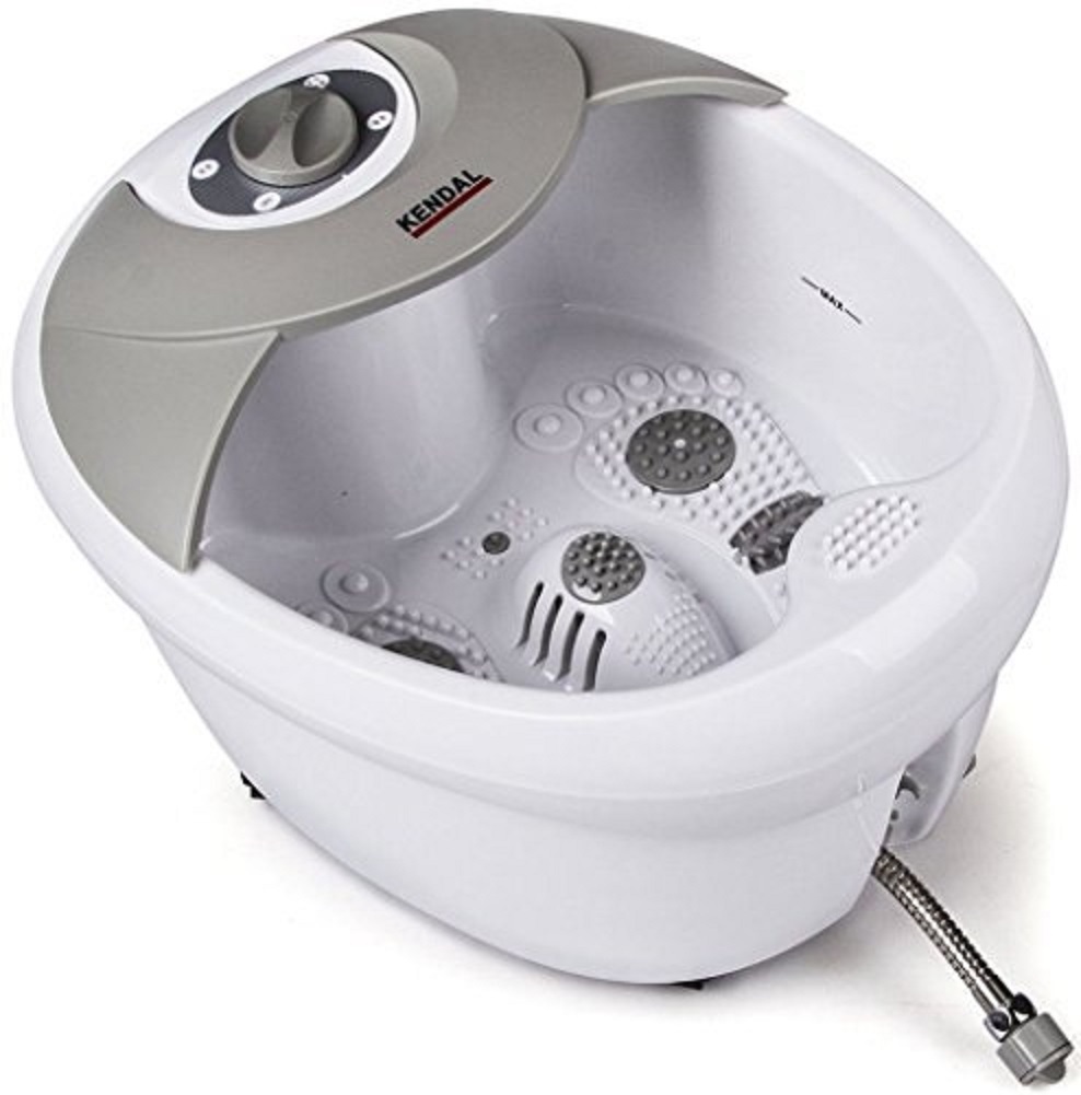 All in one Large Safest foot spa bath massager w/heat, HF vibration, O2 bubbles