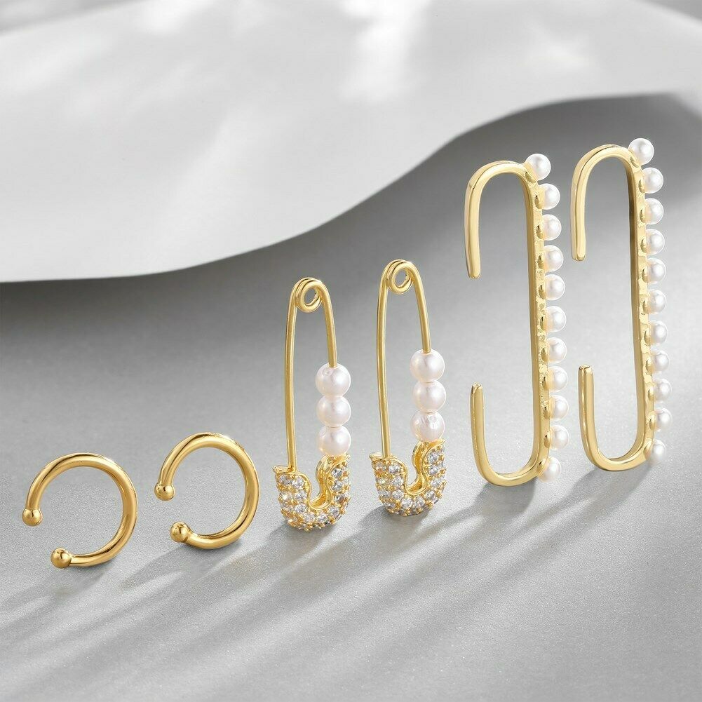 Inspired Life Gold-Tone 3-Pc. Set Geometric Stud Earrings