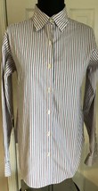 346 Brooks Brothers Red White Blue Non Iron Long Sleeve Button Up Shirt ... - $17.81