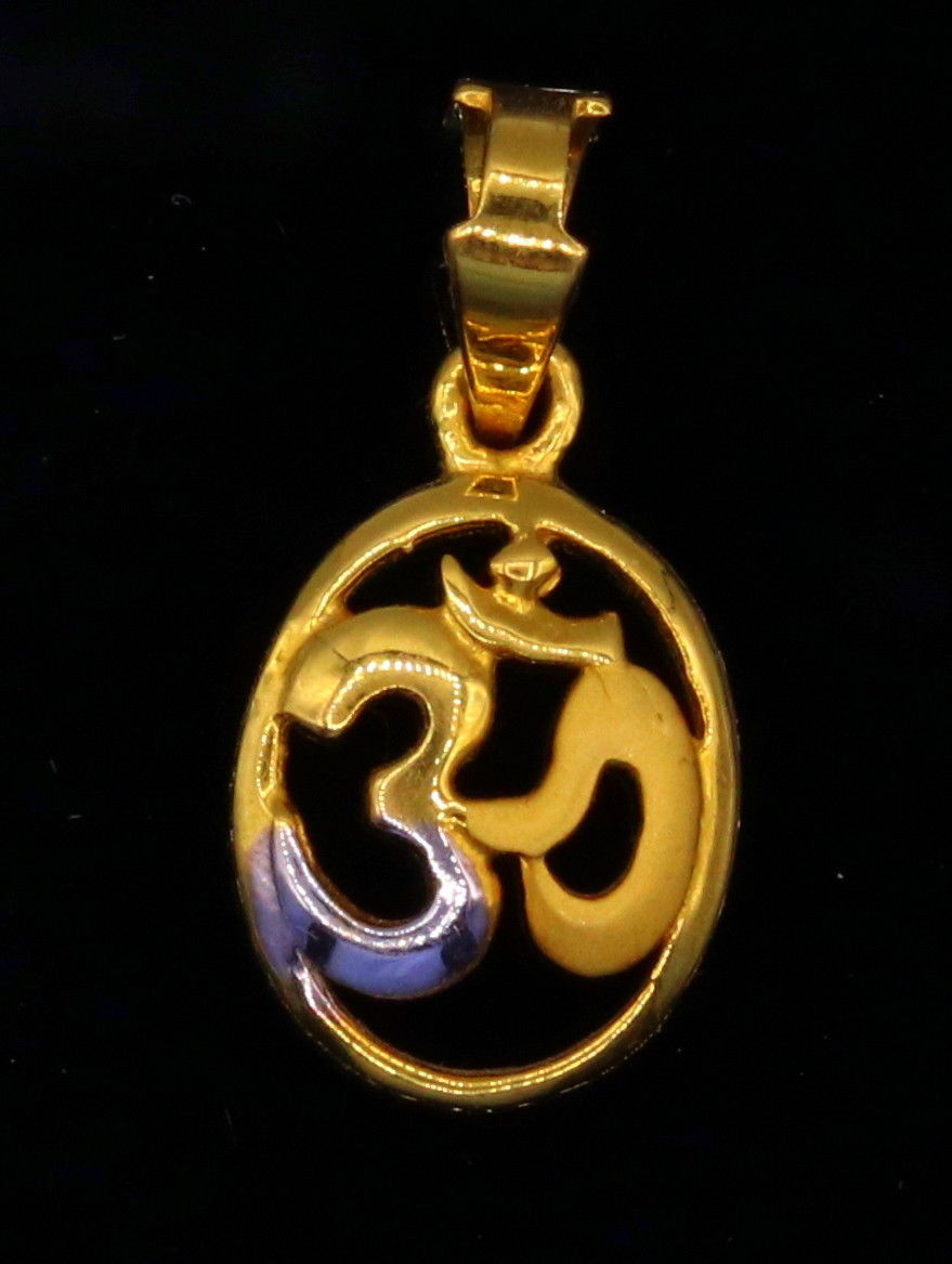 20 K Yellow Gold Pendant Aum Hindu And 50 Similar Items 20 K Yellow Gold Pendant Aum Hindu And 50 Similar Items 57