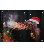 All Over Print Shirt T-Rex Fire Dragon Godzilla Long Sleeve Christmas XL - $24.74