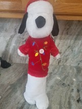 Peanuts Snoopy Dog Toy squeaks rare Vintage looking 22 inches upc 047475910038 - $54.33