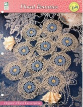 Elegant Ruffles crochet pattern leaflet Calla Lily Doily Topper ~ Round Floral