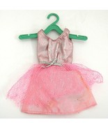 Genuine Francie Doll Dress Pink and Silver Mini Tulle Overskirt As Is 1965 - $9.79