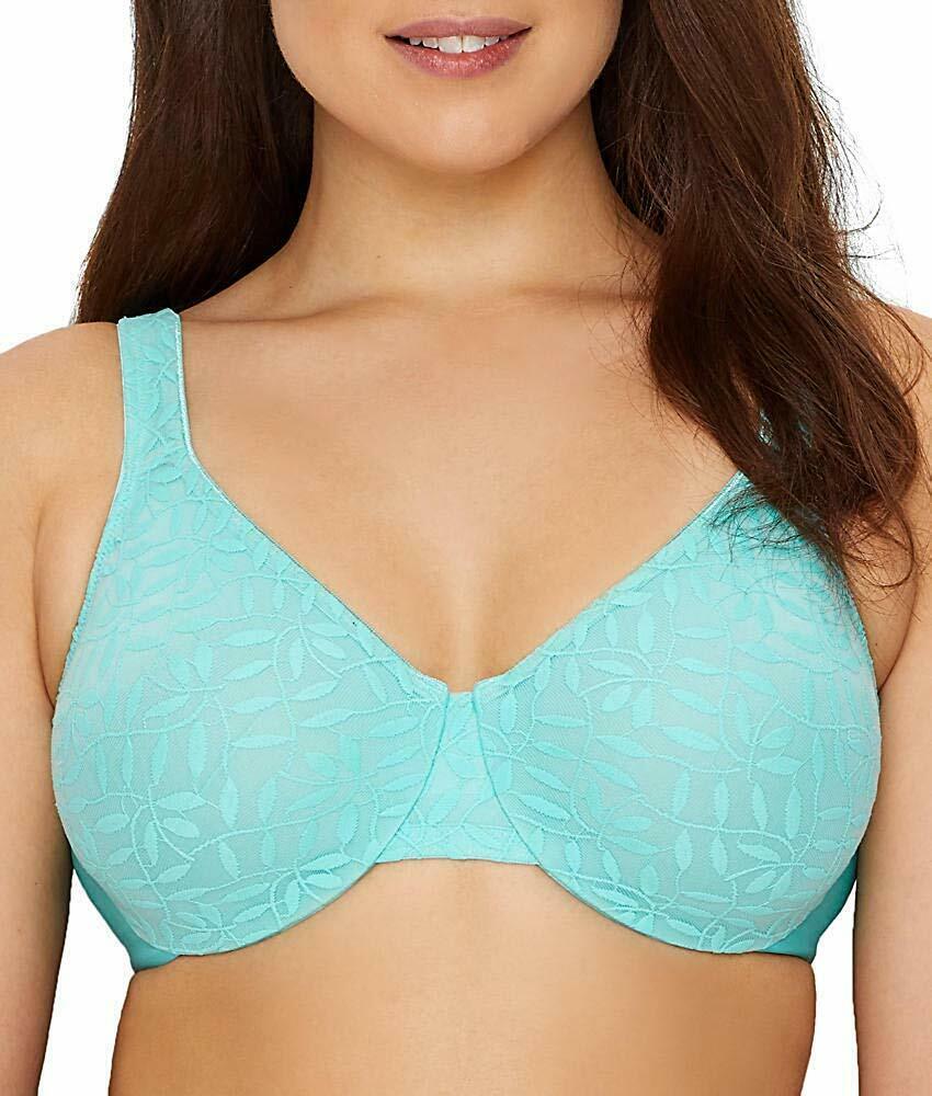 Olga AQUA RAIN Sheer Leaves Minimizer Bra, US 42D, UK 42D Bras & Bra Sets