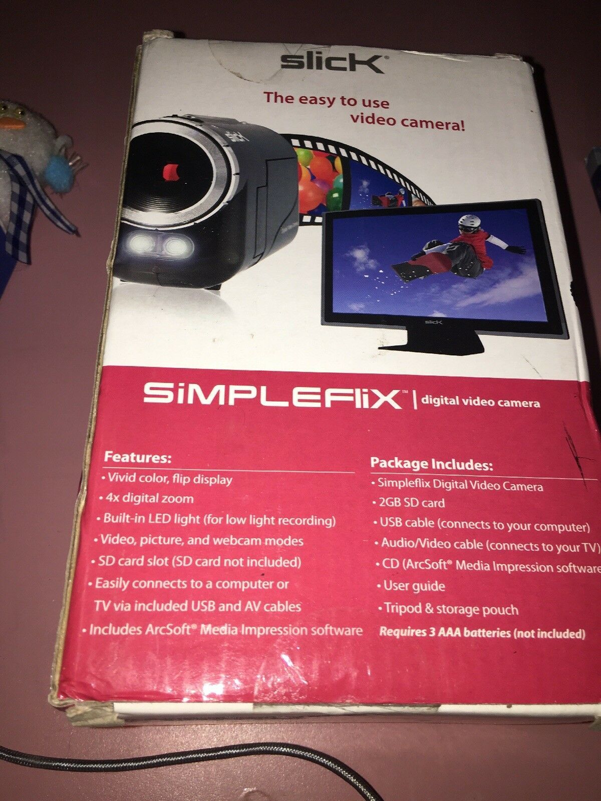 slick simpleflix digital video camera slick simpleflix digital video camera