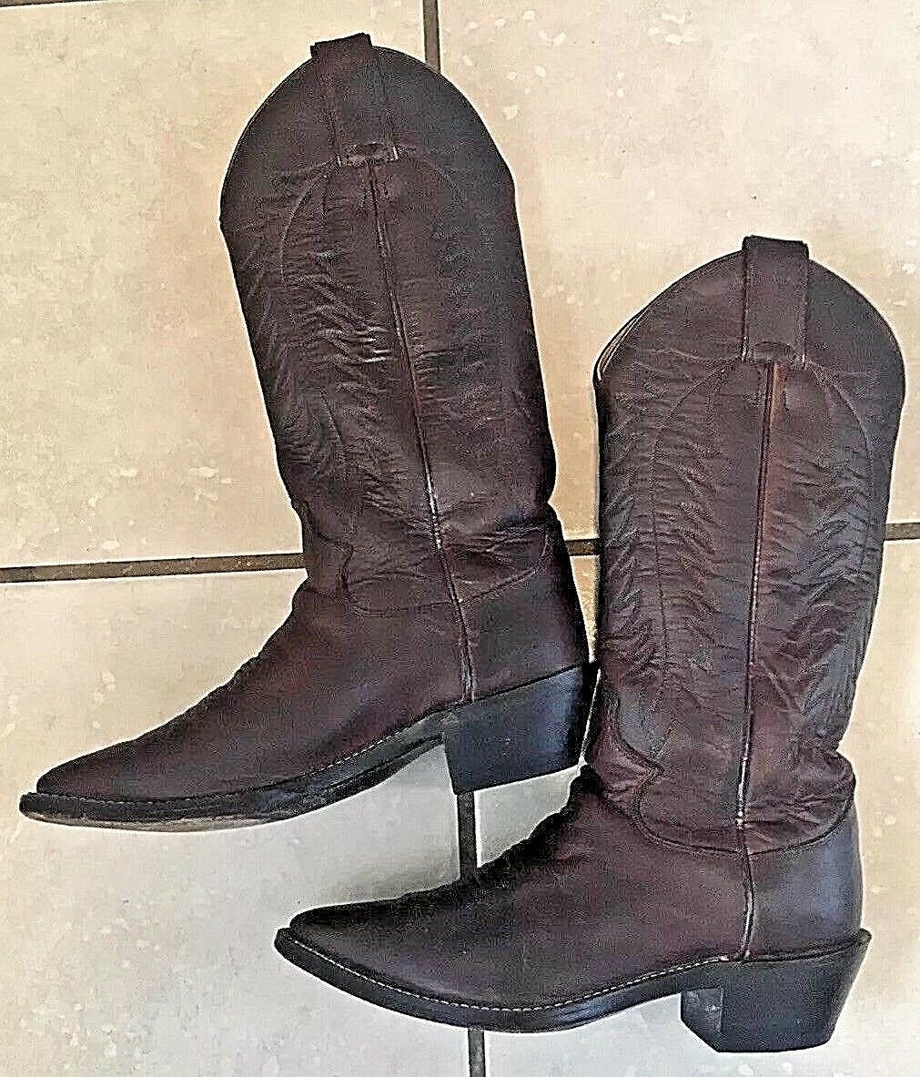 justin bay apache leather cowboy boots